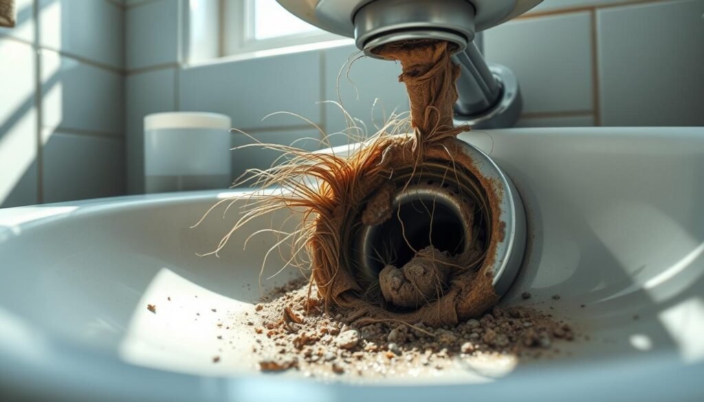 clogged drain
